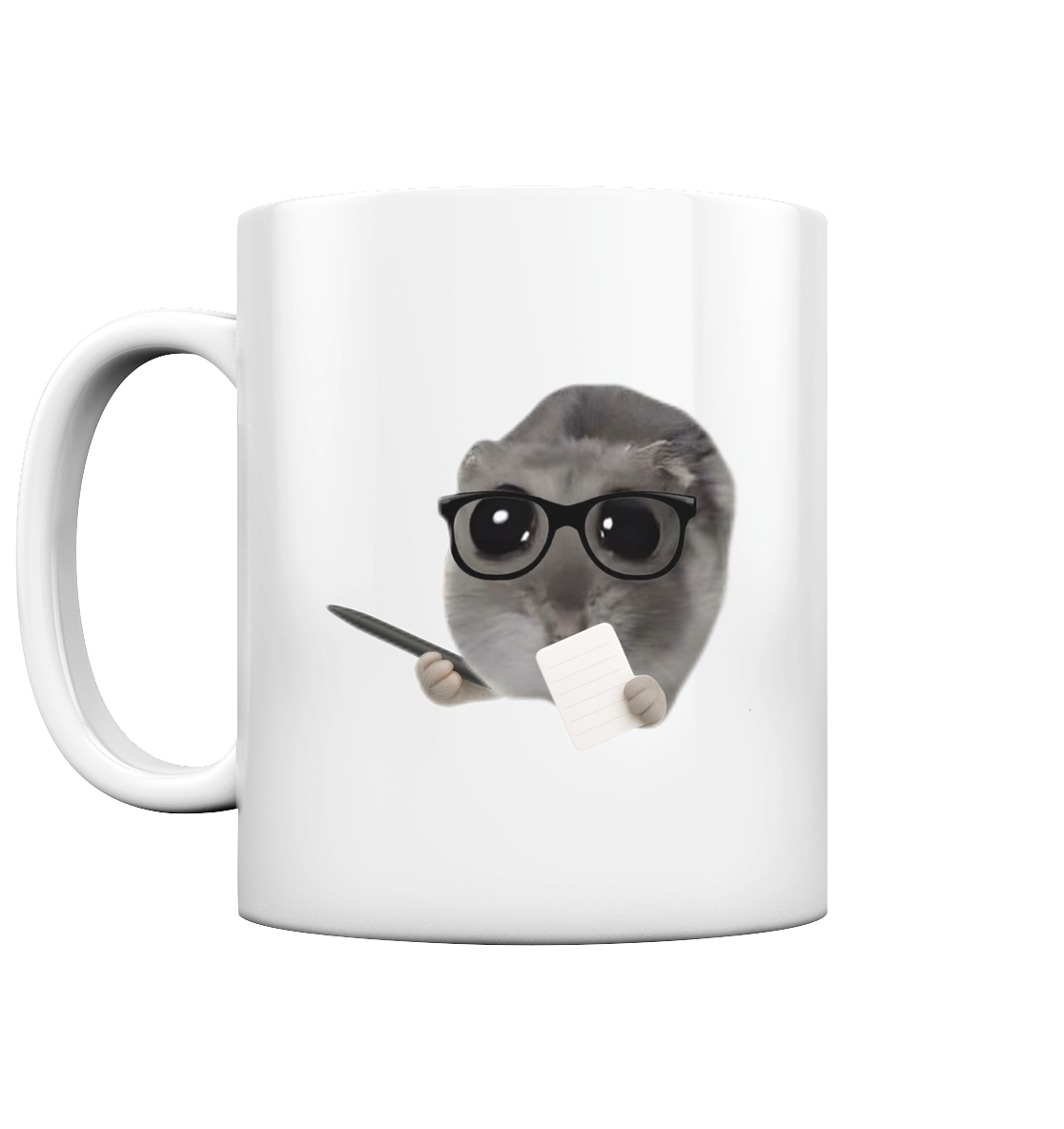 Therapeuti Hamsti mit Notizblock - Tasse glossy