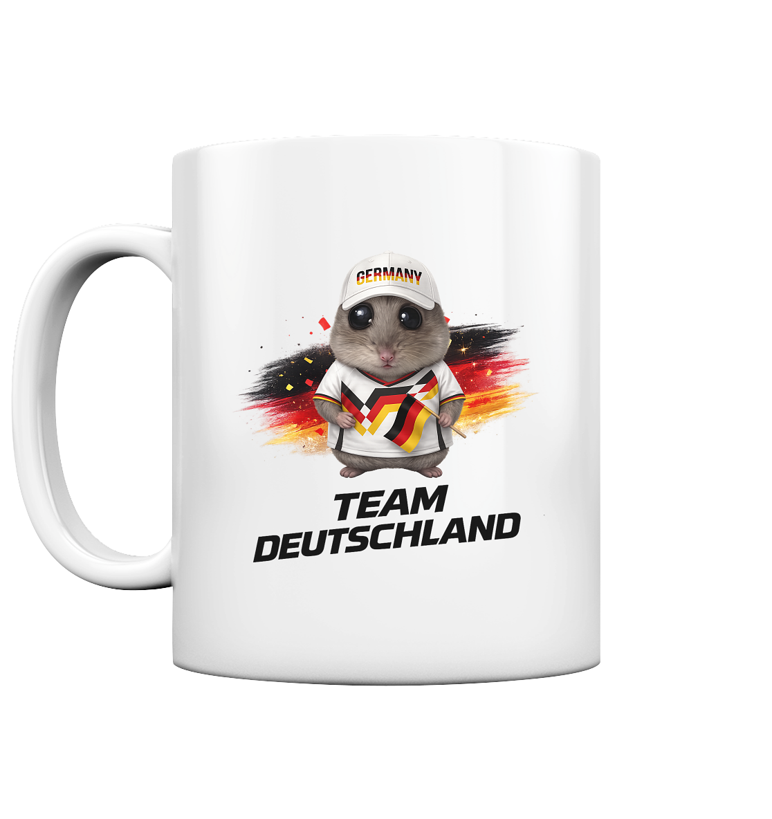 Hamsti - Team Deutschland Fan Shirt - Tasse glossy