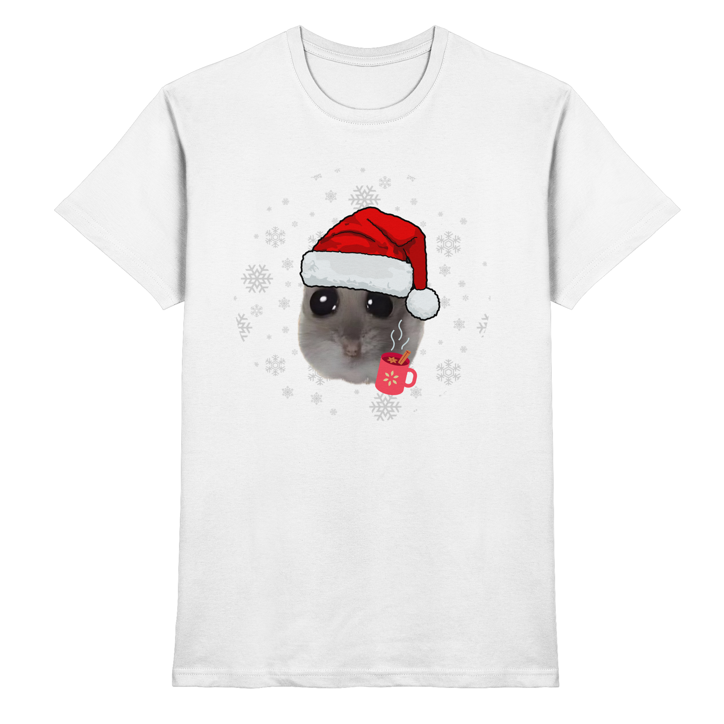 Weihnachts-Hamsti mit Schneeflocken - Classic Shirt