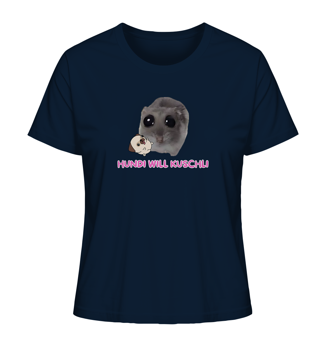 Hundi will Kuschli - Ladies Organic Shirt