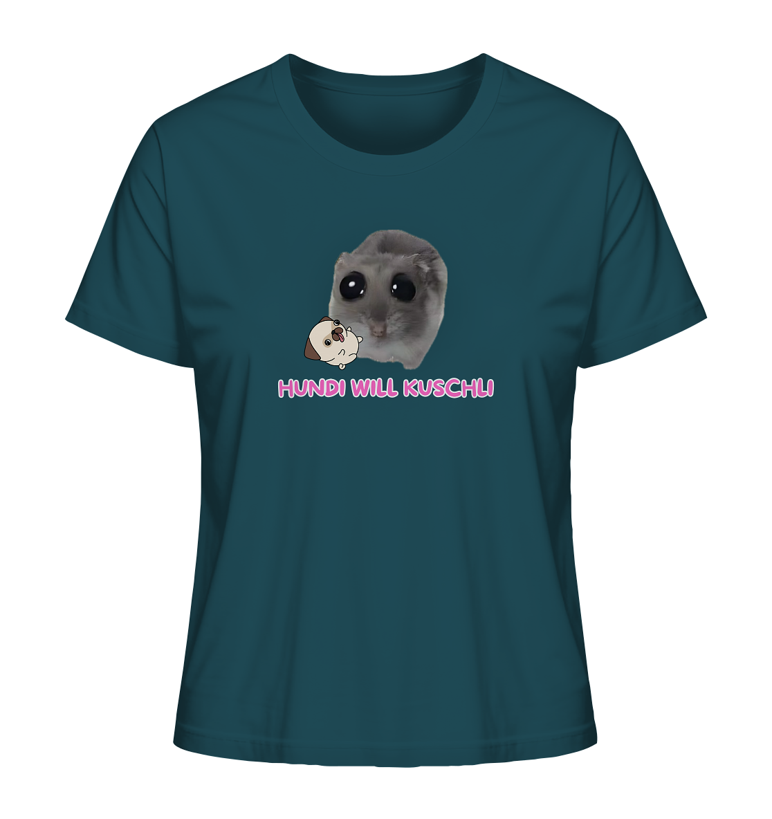 Hundi will Kuschli - Ladies Organic Shirt