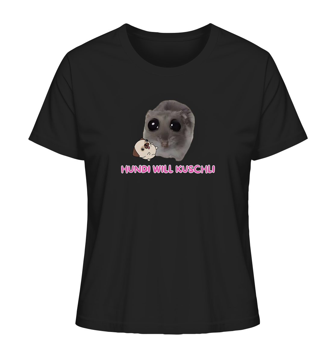 Hundi will Kuschli - Ladies Organic Shirt