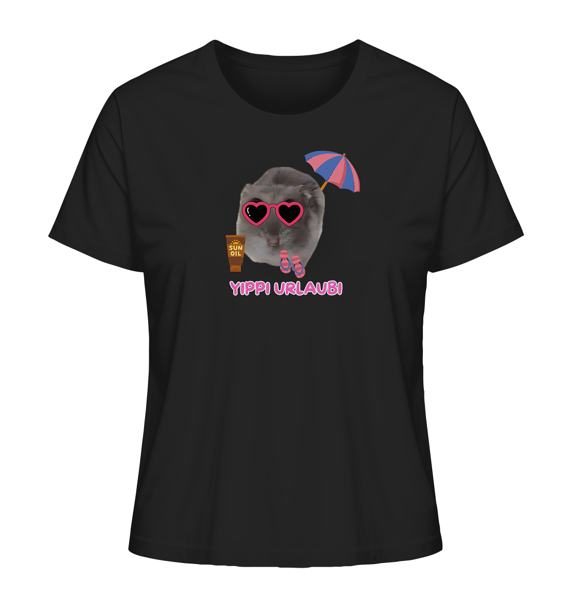Yippi Urlaubi Hamsti - Ladies Organic Shirt