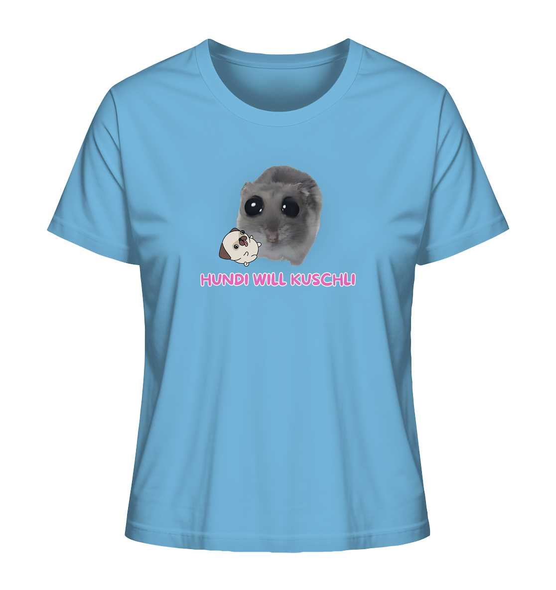 Hundi will Kuschli - Ladies Organic Shirt