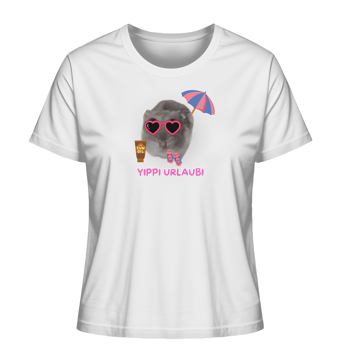 Yippi Urlaubi Hamsti - Ladies Organic Shirt