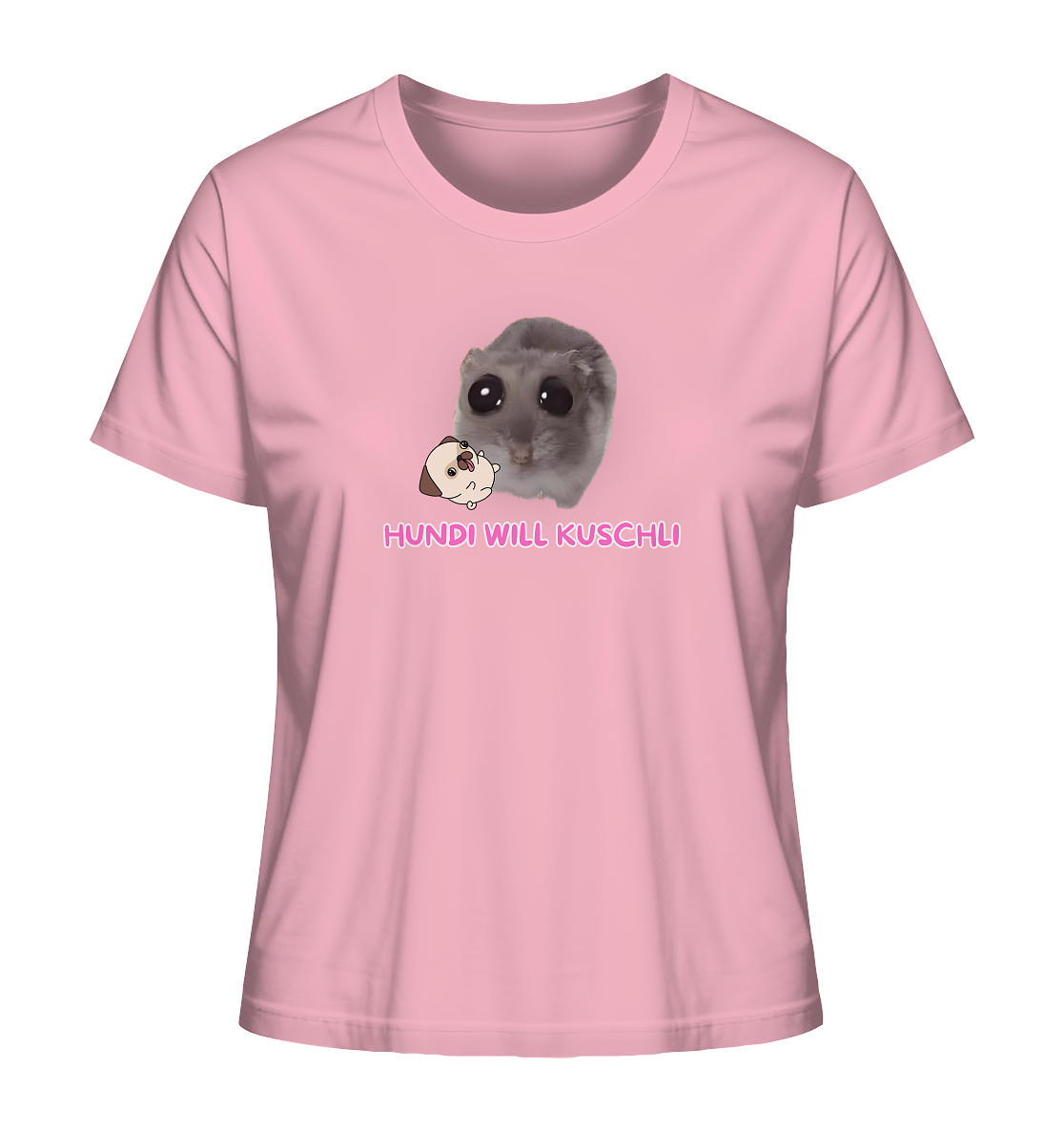 Hundi will Kuschli - Ladies Organic Shirt