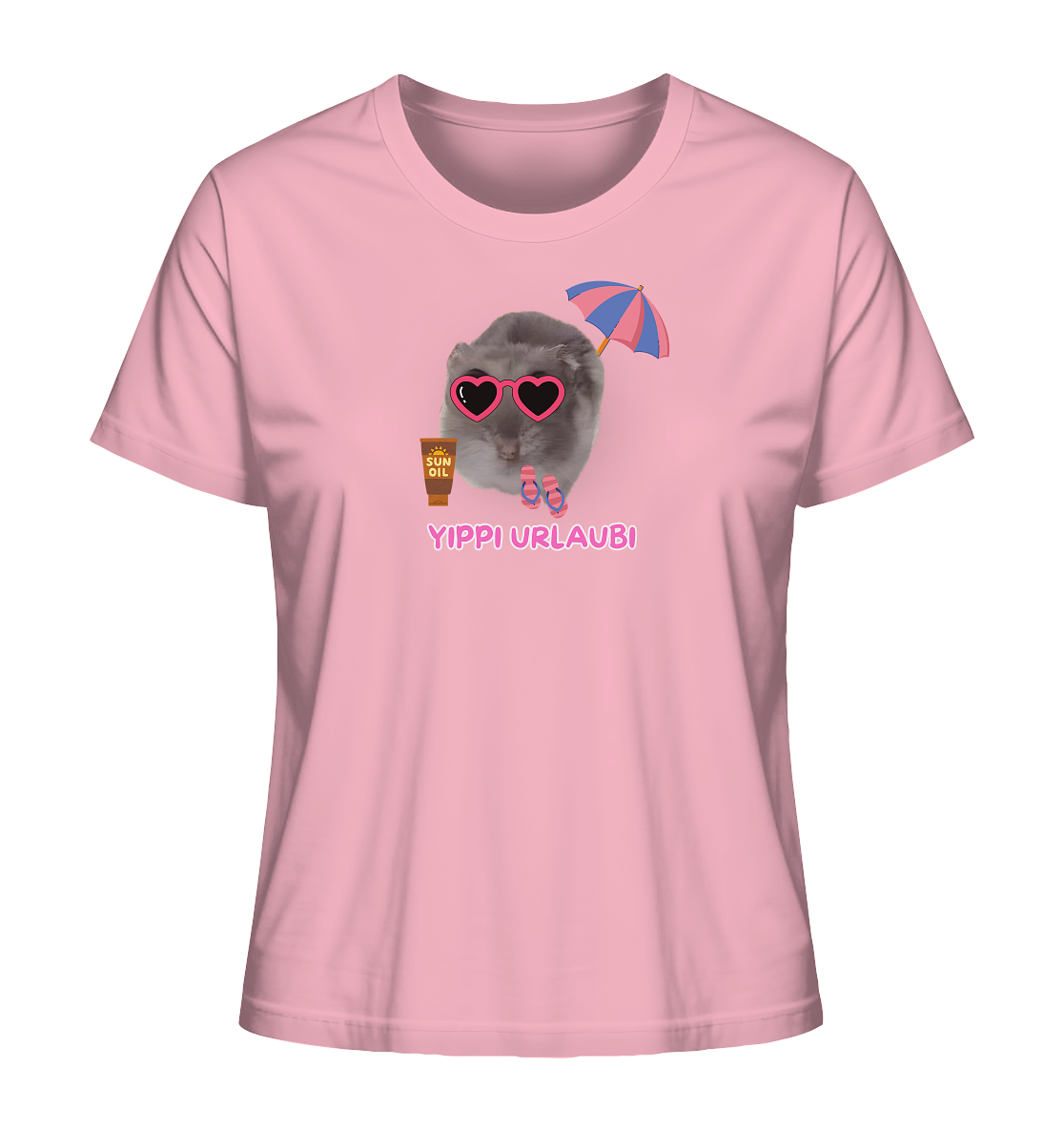 Yippi Urlaubi Hamsti - Ladies Organic Shirt