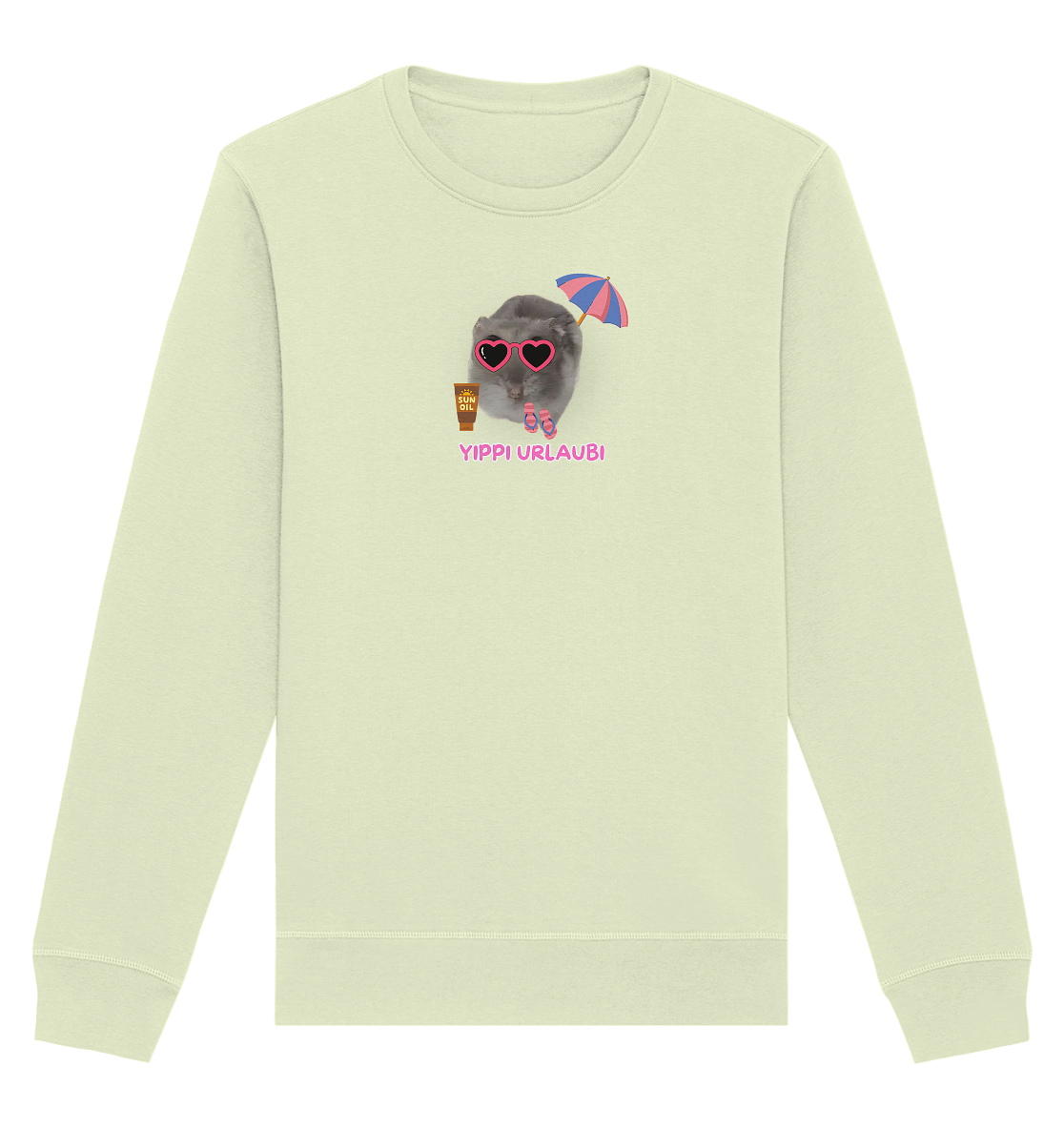 Yippi Urlaubi Hamsti - Organic Basic Unisex Sweatshirt