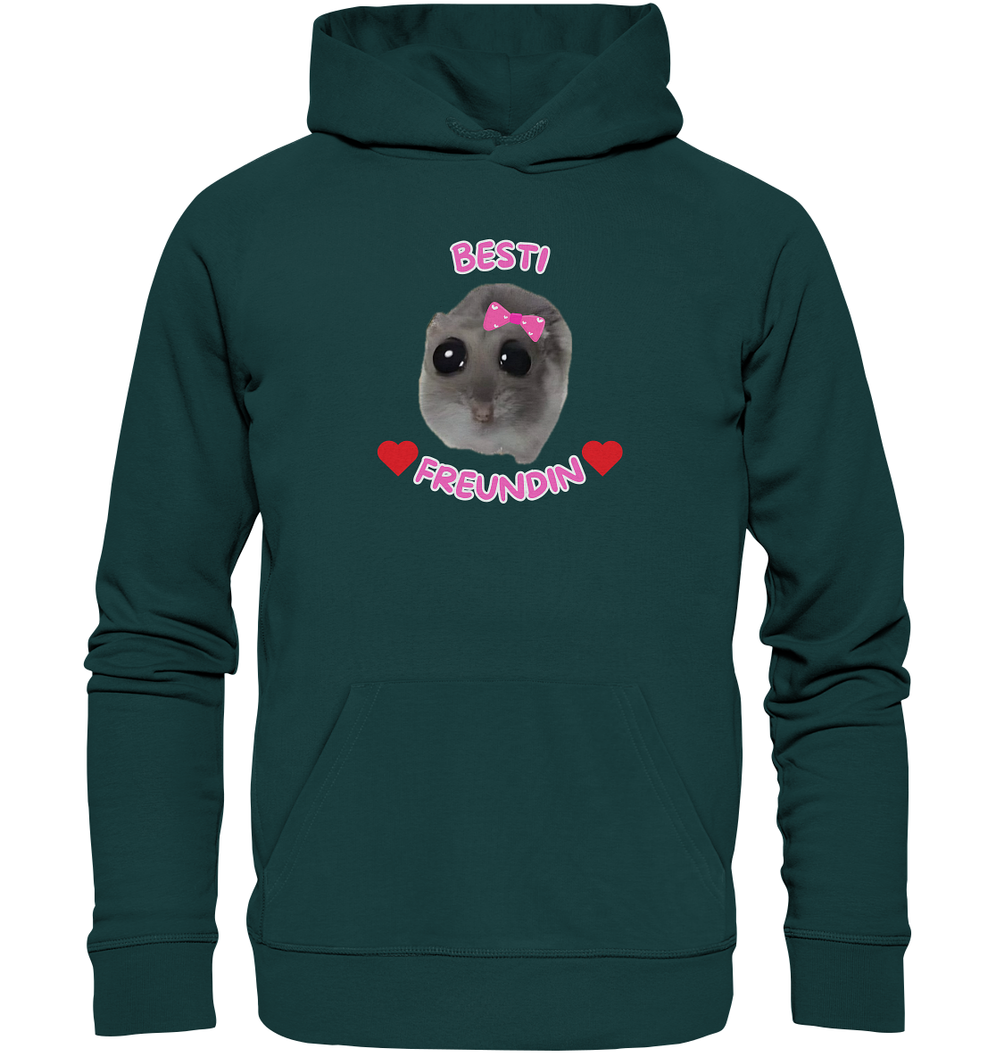 Besti Freundin Hamsti - Organic Hoodie