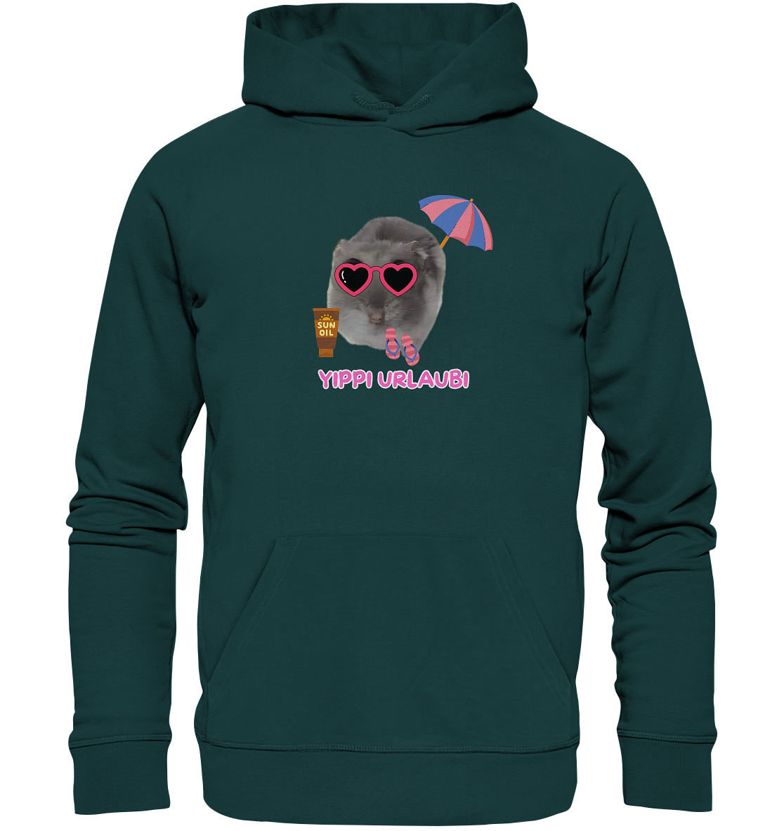 Yippi Urlaubi Hamsti - Organic Hoodie