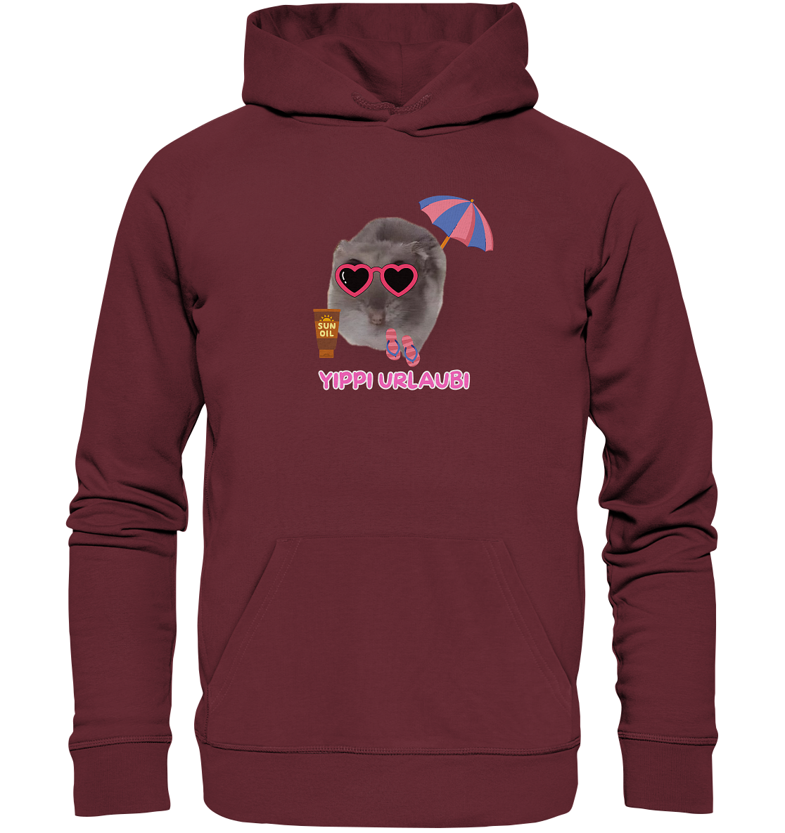 Yippi Urlaubi Hamsti - Organic Hoodie