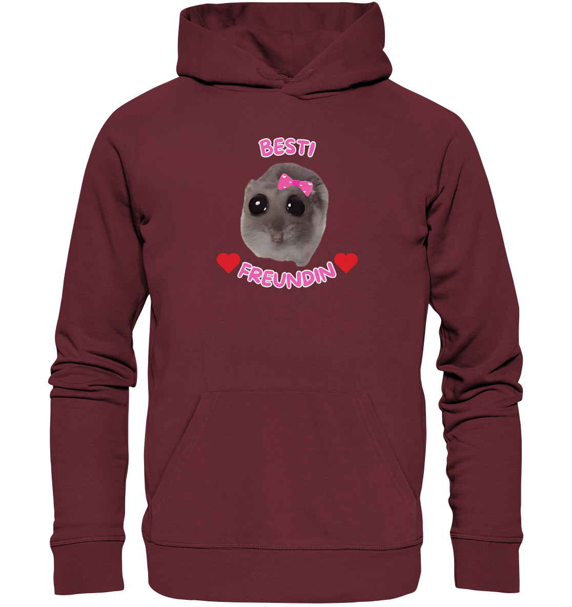 Besti Freundin Hamsti - Organic Hoodie
