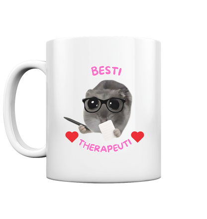 Besti Therapeuti mit Notizblock - Tasse glossy
