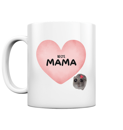 Beste Mama mit Riesenherz - Tasse glossy