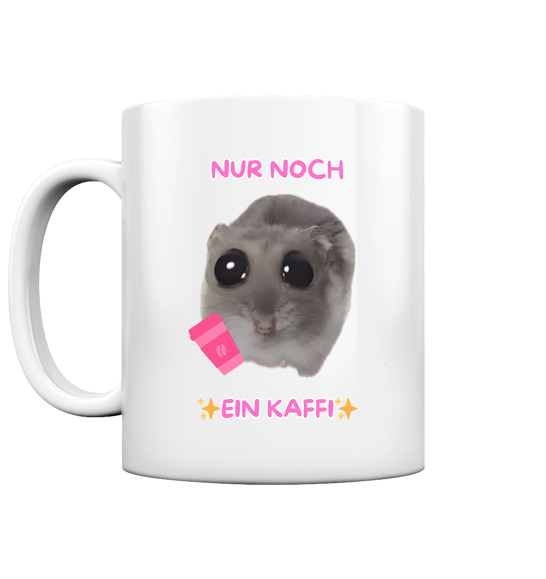 Nur noch ein Kaffi ohne Schleife  - Tasse glossy