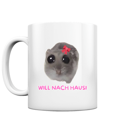 Will nach Hausi mit Schleife - Tasse glossy