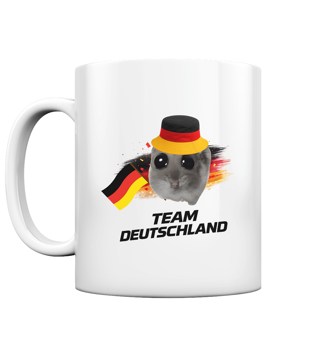 Hamsti Team Deutschland Fan Shirti - Tasse glossy