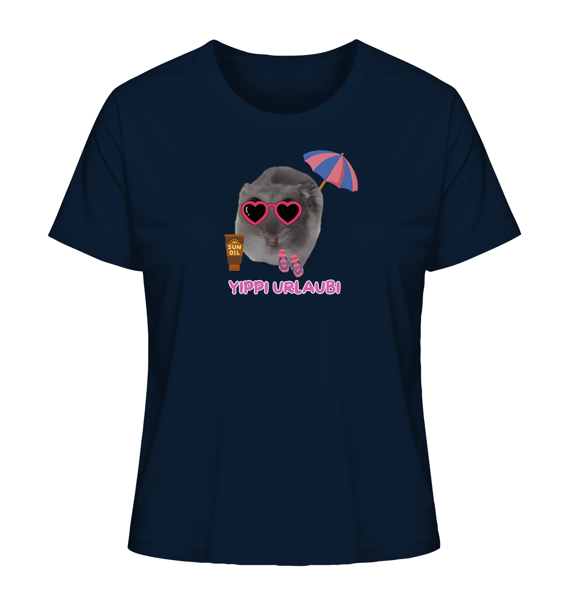 Yippi Urlaubi Hamsti - Ladies Organic Shirt