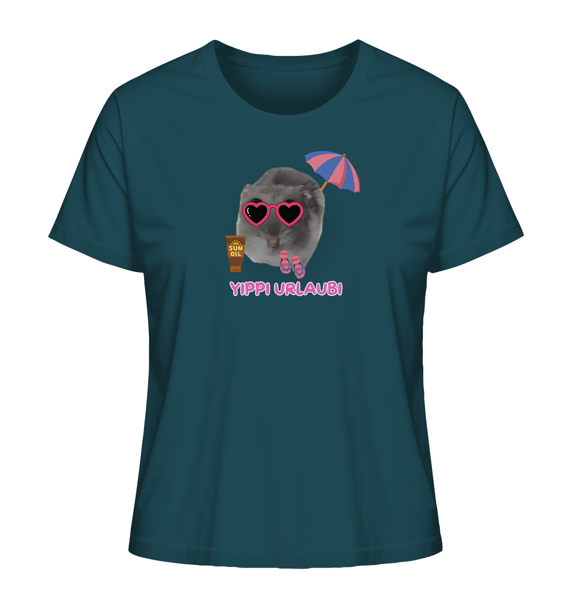 Yippi Urlaubi Hamsti - Ladies Organic Shirt