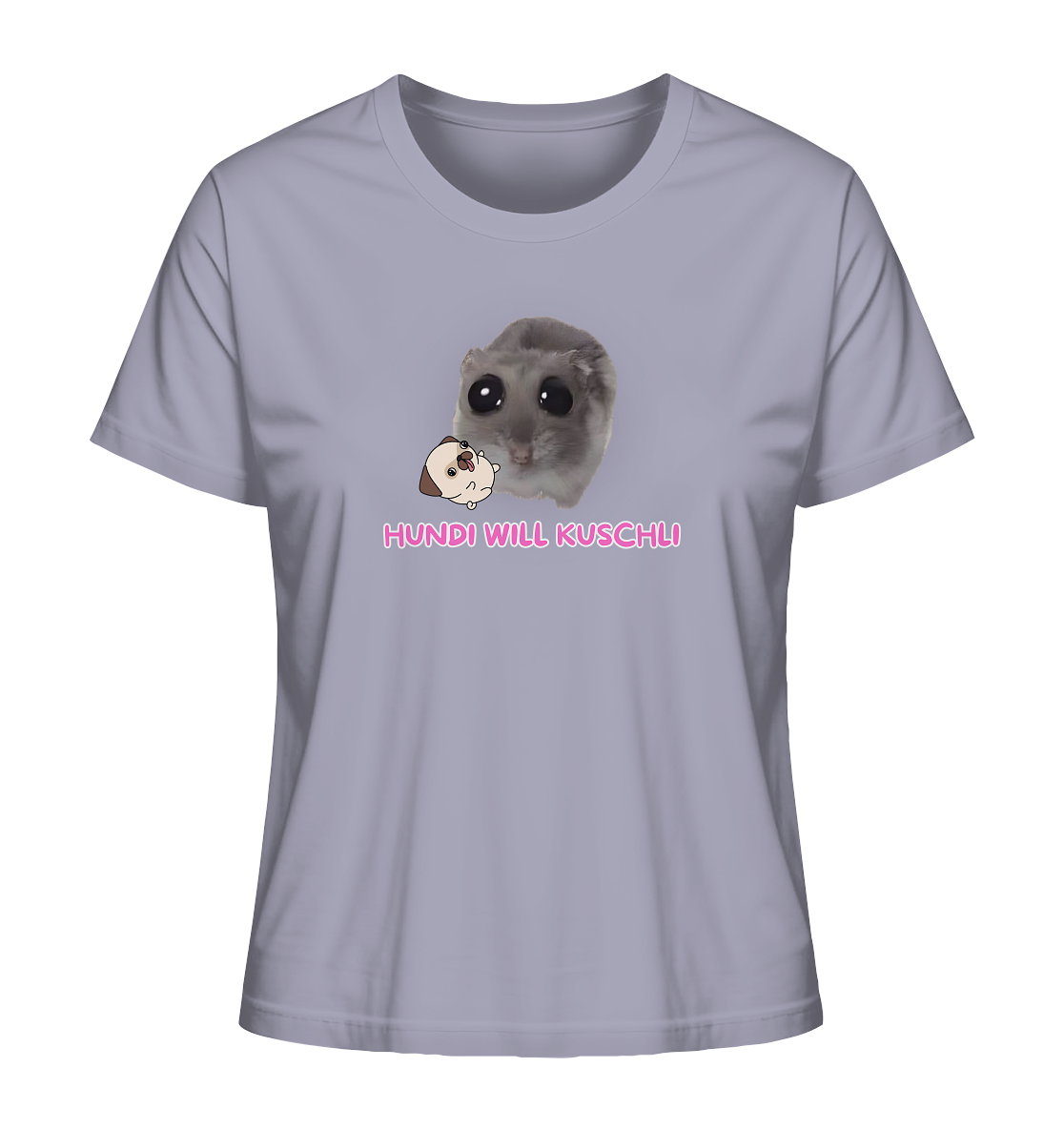 Hundi will Kuschli - Ladies Organic Shirt