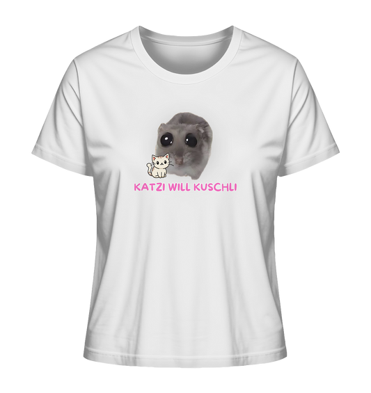 Katzi will Kuschli - Ladies Organic Shirt