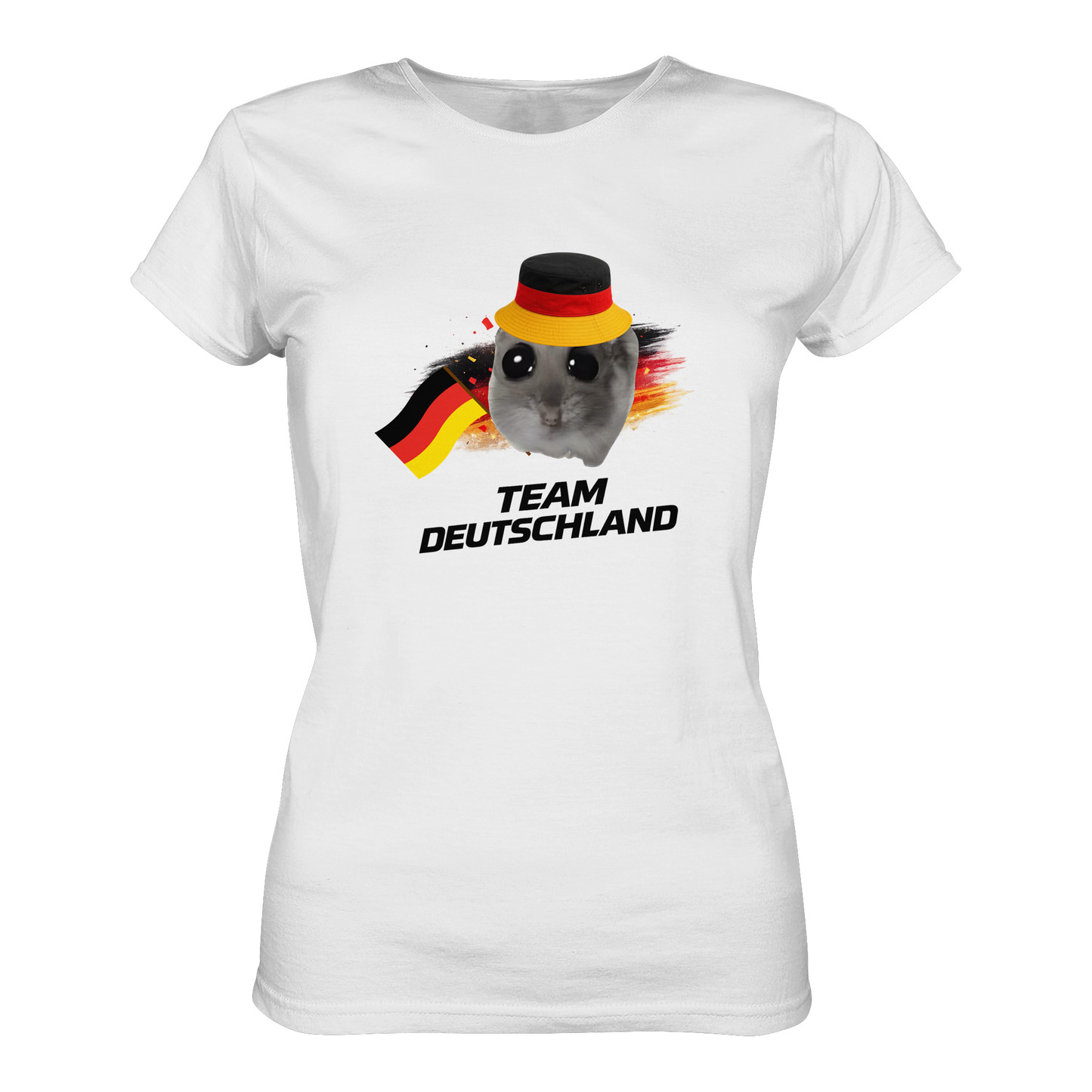 Hamsti Team Deutschland Fan Shirti - Ladies Organic Shirt