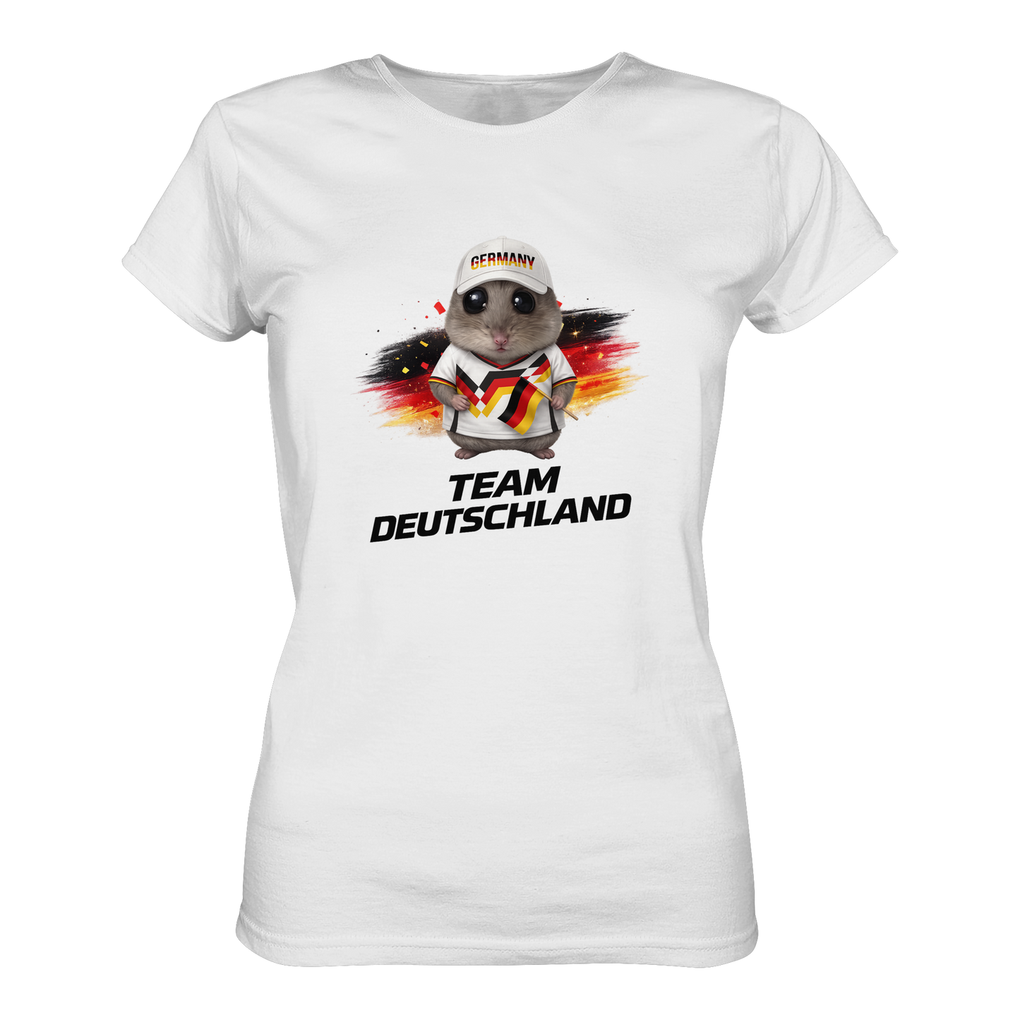 Hamsti - Team Deutschland Fan Shirt - Ladies Organic Shirt