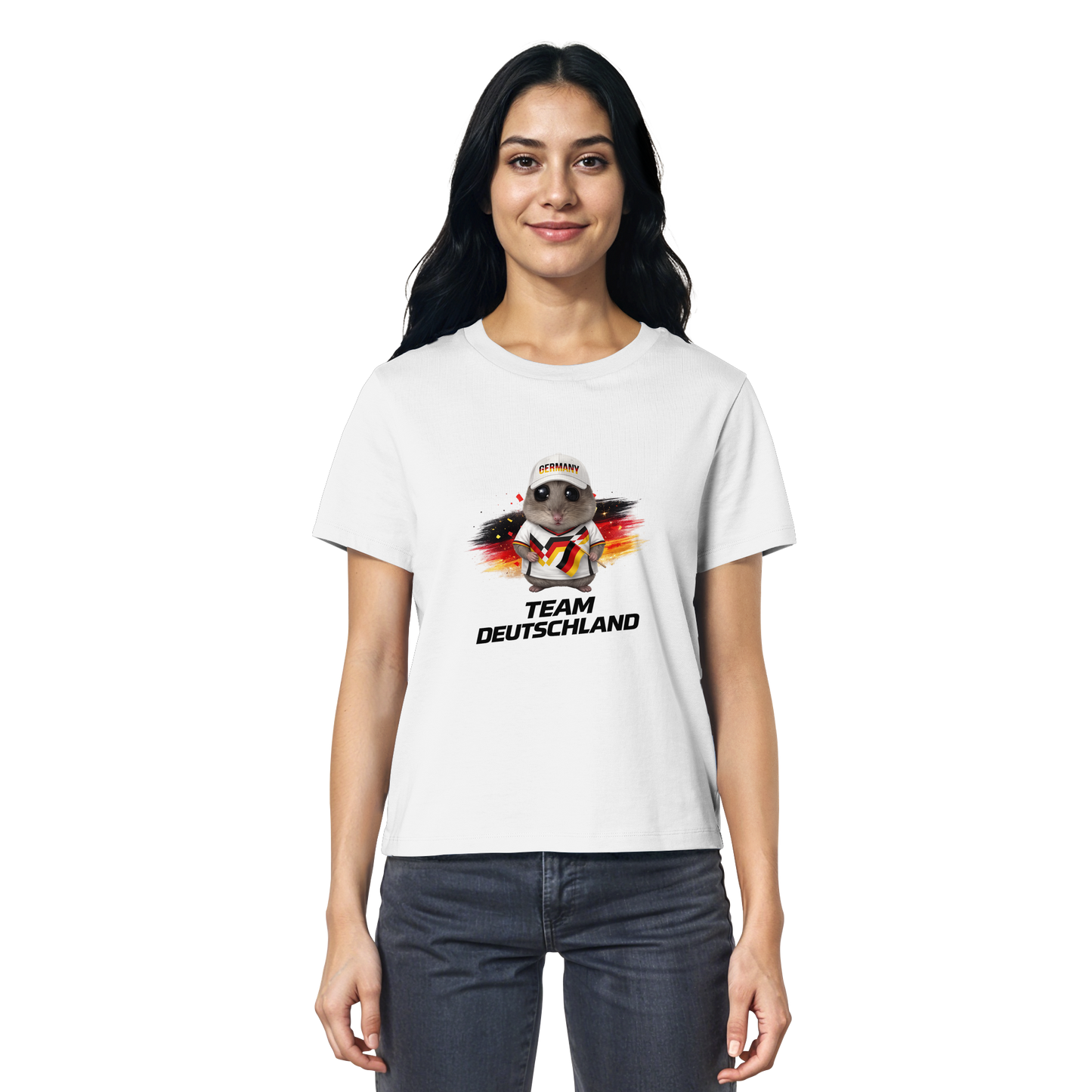 Hamsti - Team Deutschland Fan Shirt - Ladies Organic Shirt