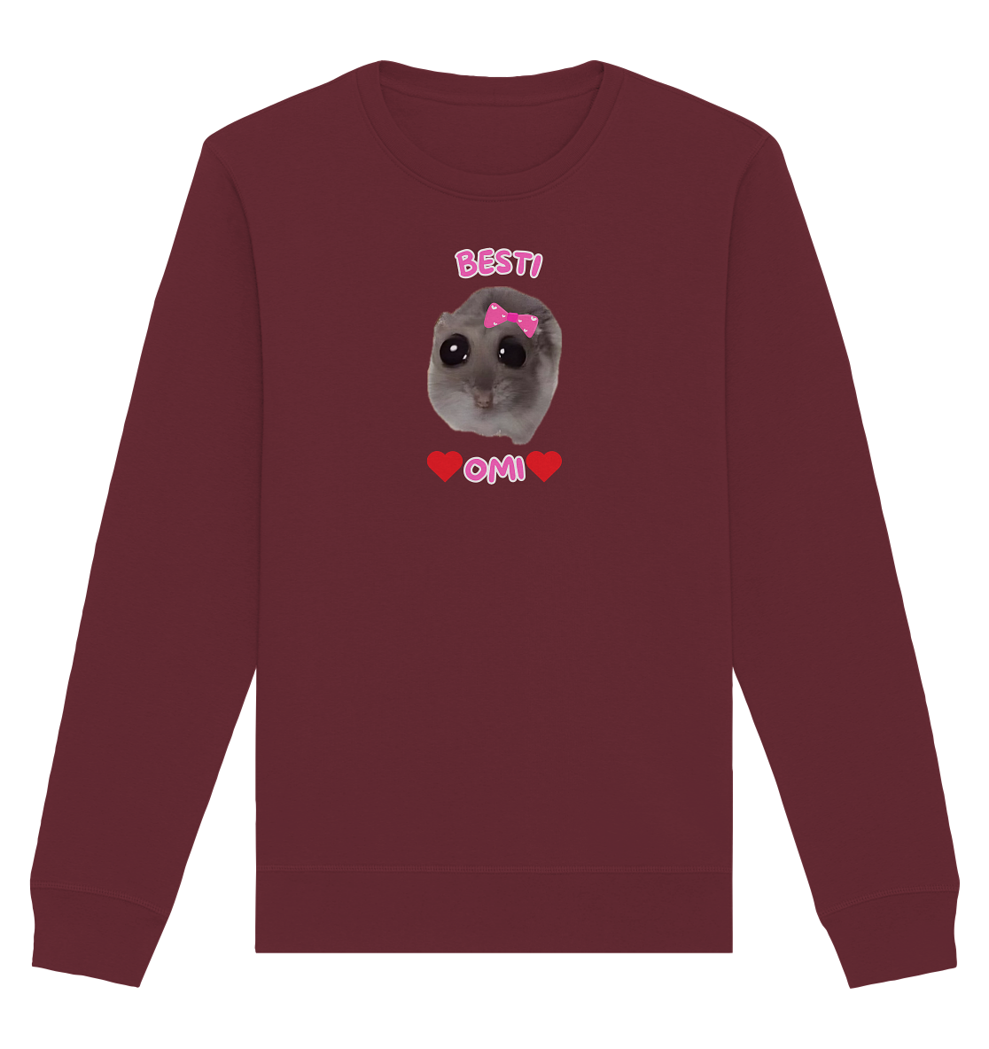 Besti Omi Hamsti - Organic Basic Unisex Sweatshirt