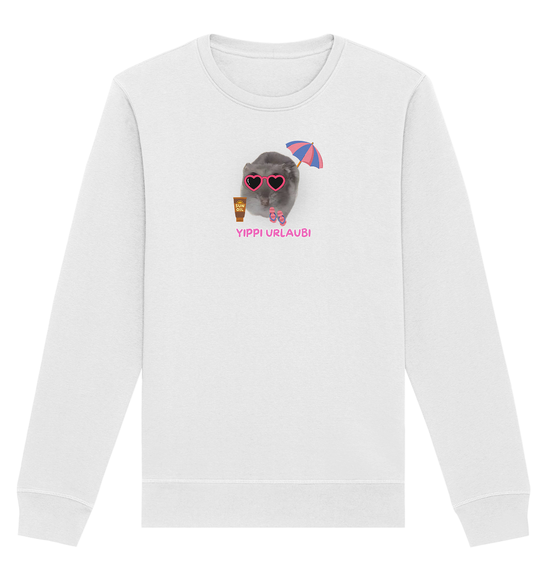 Yippi Urlaubi Hamsti - Organic Basic Unisex Sweatshirt