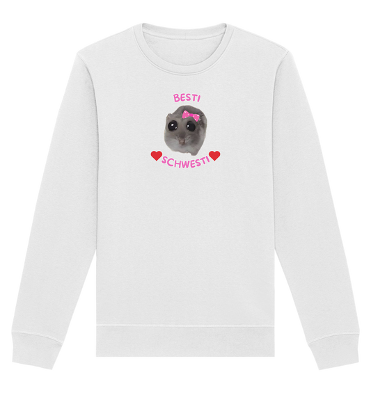 Besti Schwesti Hamsti - Organic Basic Unisex Sweatshirt
