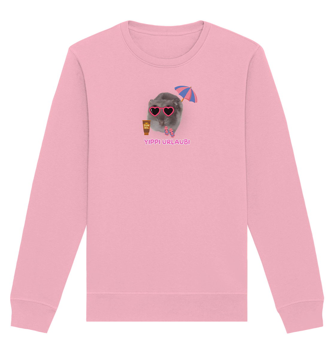 Yippi Urlaubi Hamsti - Organic Basic Unisex Sweatshirt