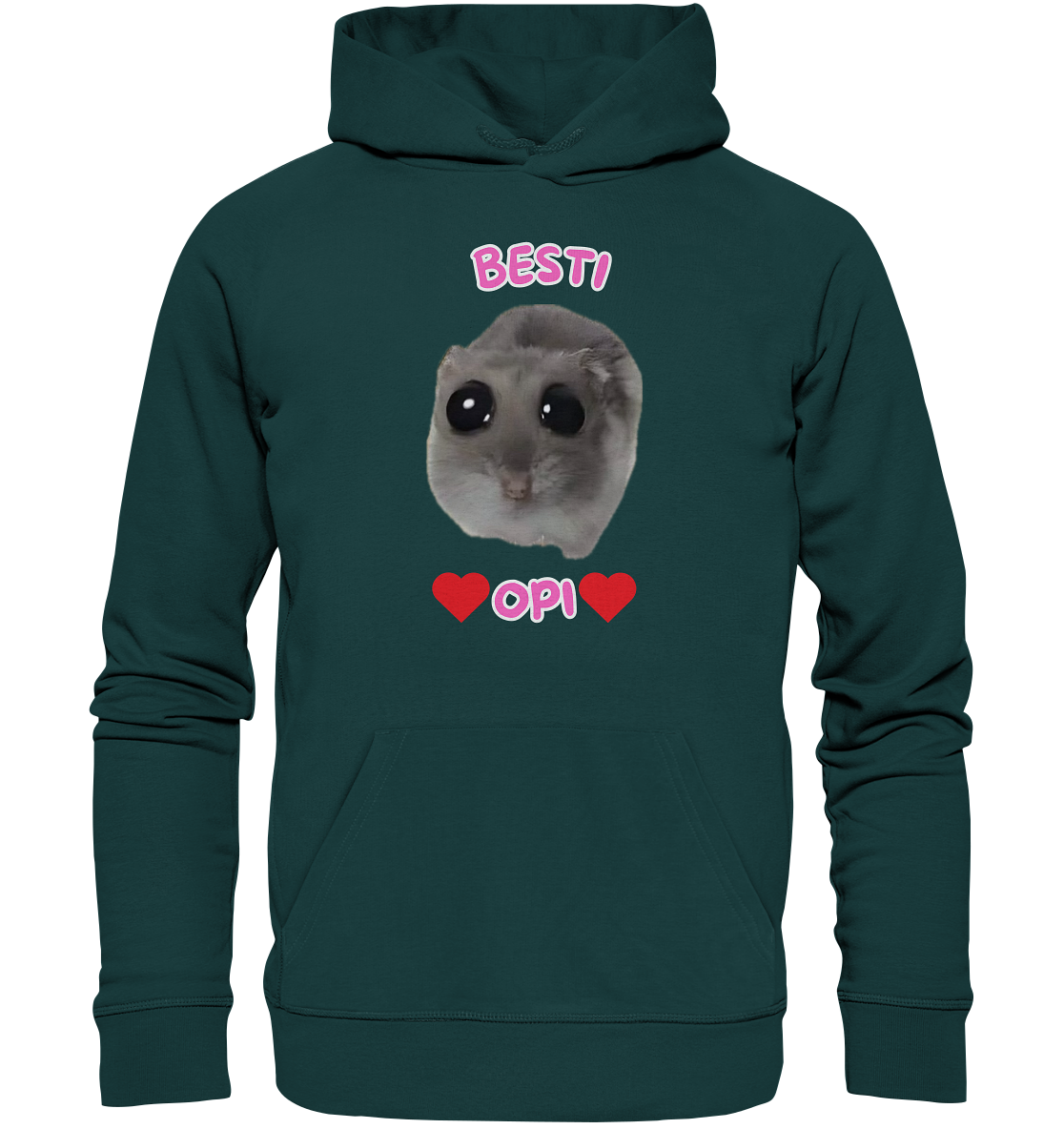Besti Opi Hamsti Kopie - Organic Hoodie