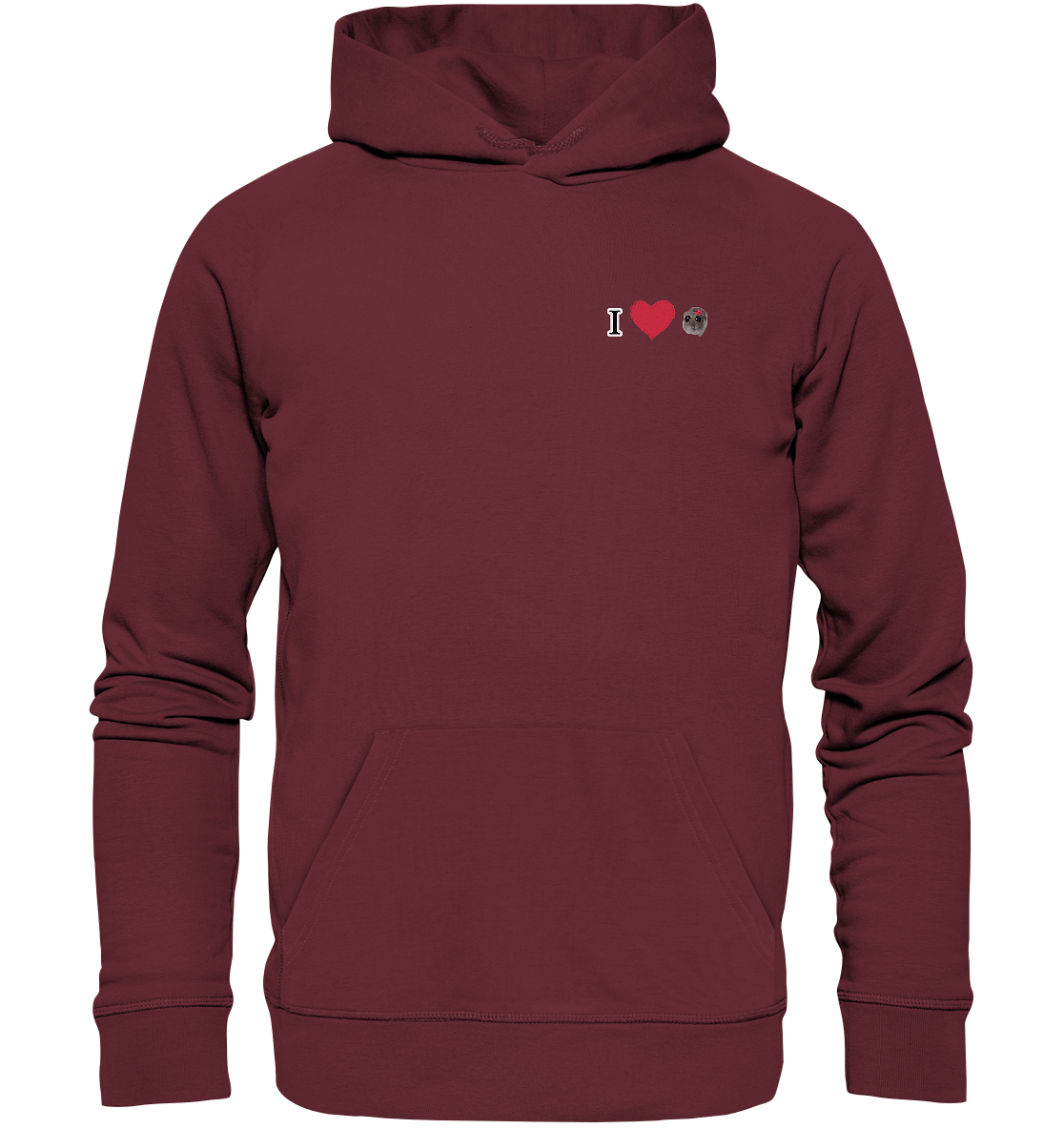 I Love Hamsti - Organic Hoodie