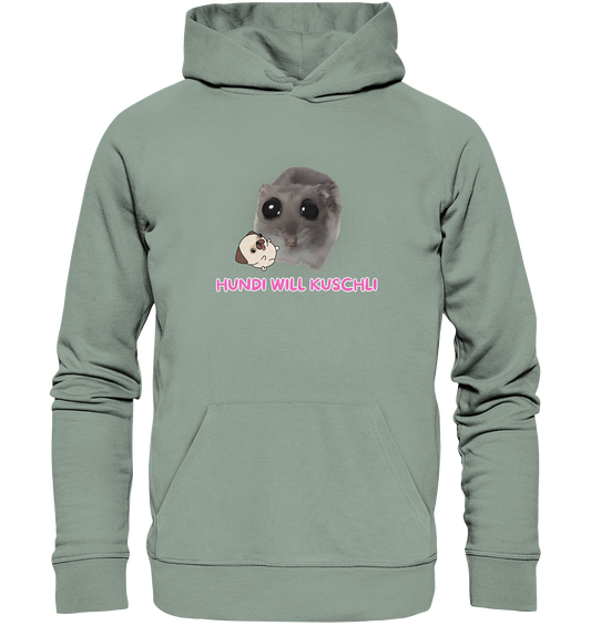 Hundi will Kuschli - Organic Hoodie