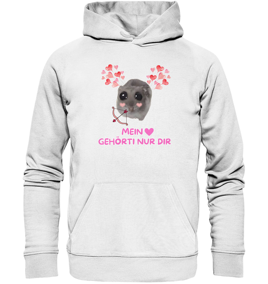 Mein Herz gehörti nur Dir - Organic Hoodie