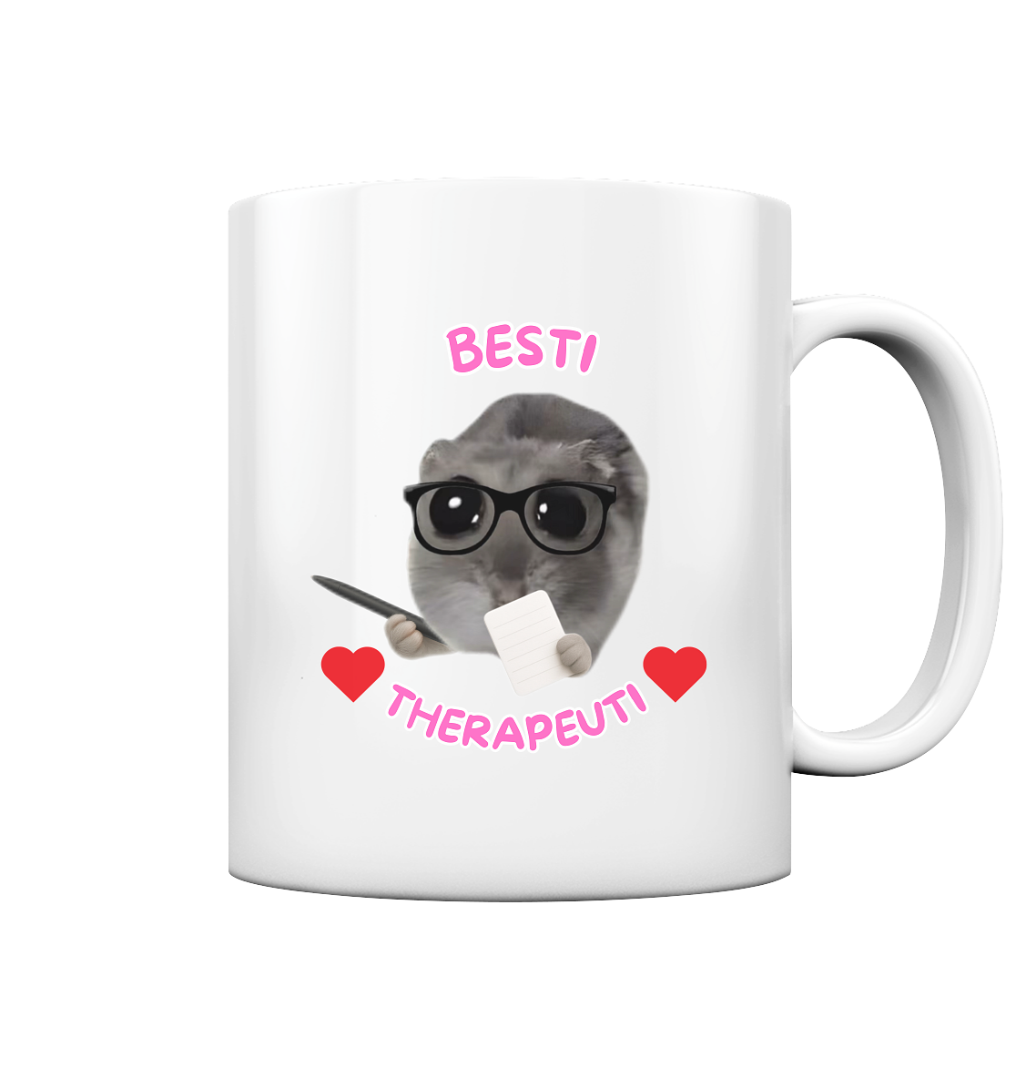 Besti Therapeuti mit Notizblock - Tasse glossy