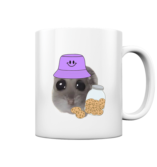Keks Hamsti - Tasse glossy (einseitiger Druck)