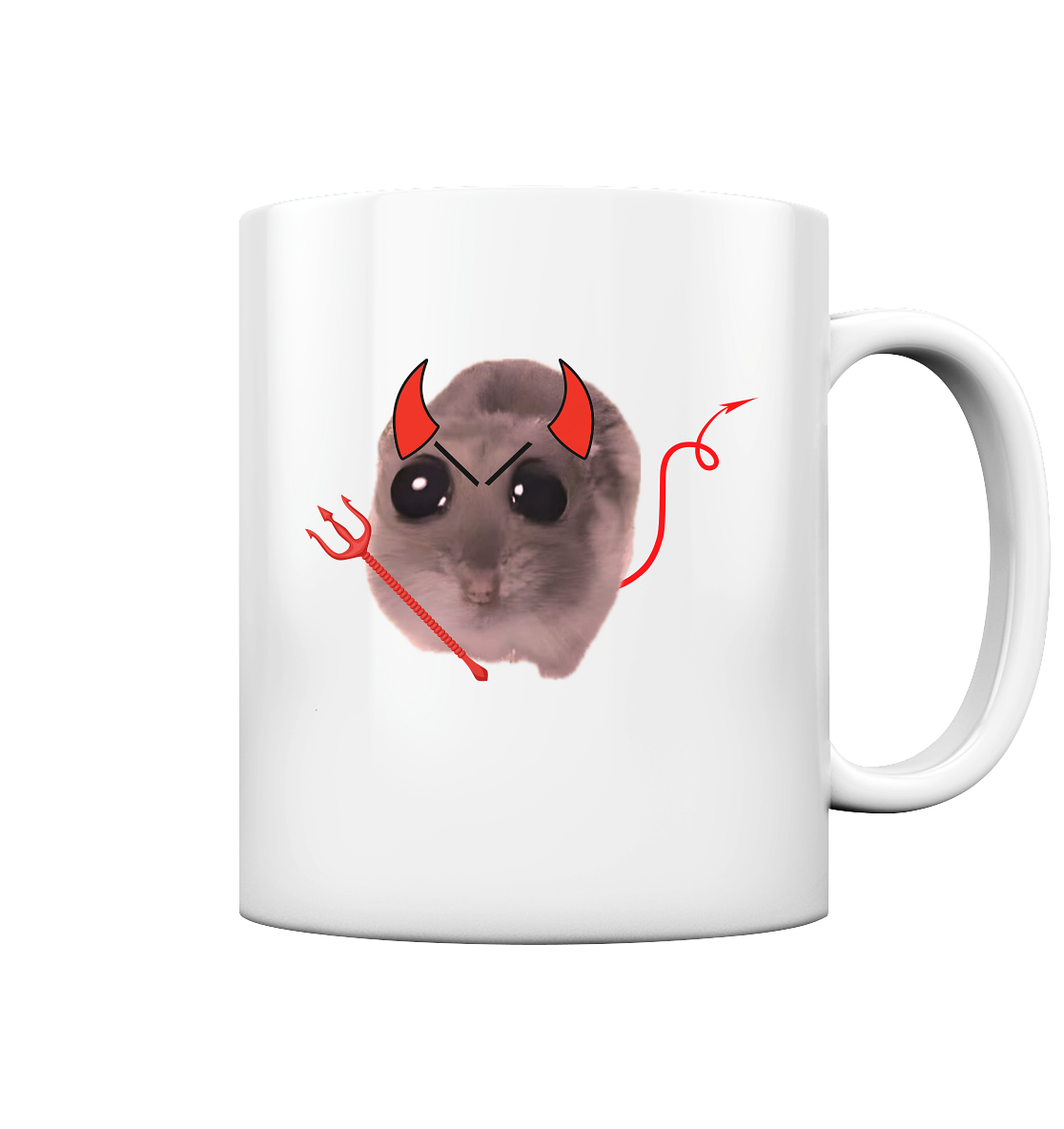 Teufel Hamsti - Tasse glossy (einseitiger Druck)