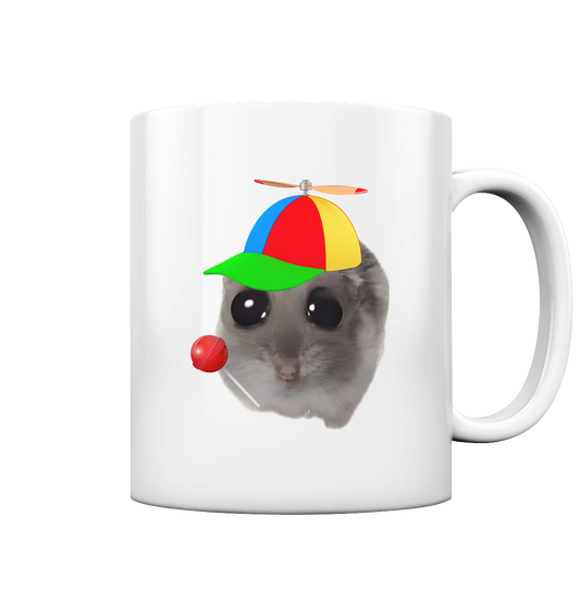 Kind Hamsti - Tasse glossy (einseitiger Druck)