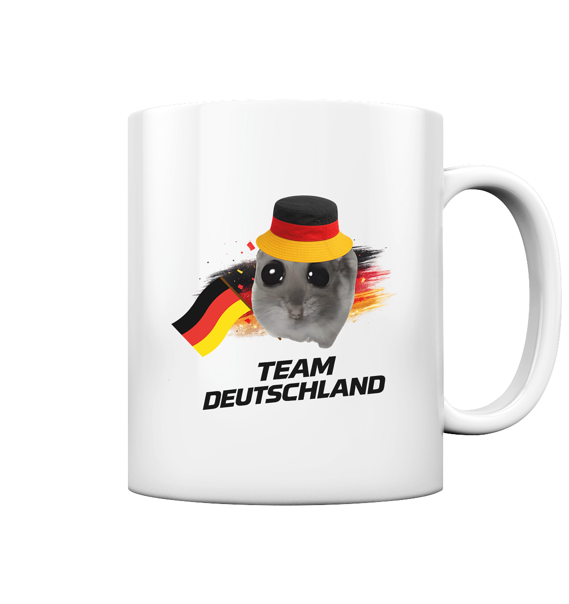 Hamsti Team Deutschland Fan Shirti - Tasse glossy