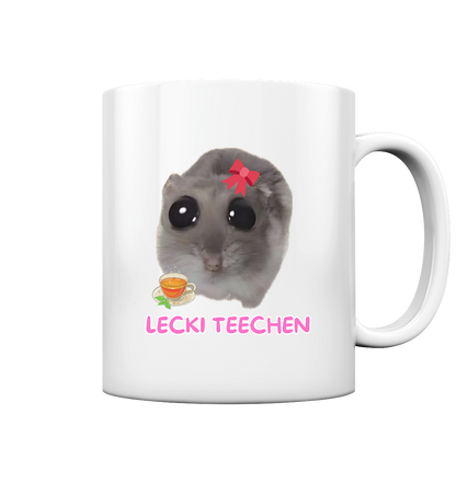 Lecki Teechen Hamsti mit Schleife - Tasse glossy