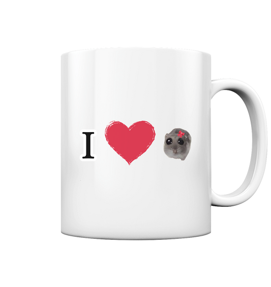 I Love Hamsti - Tasse glossy