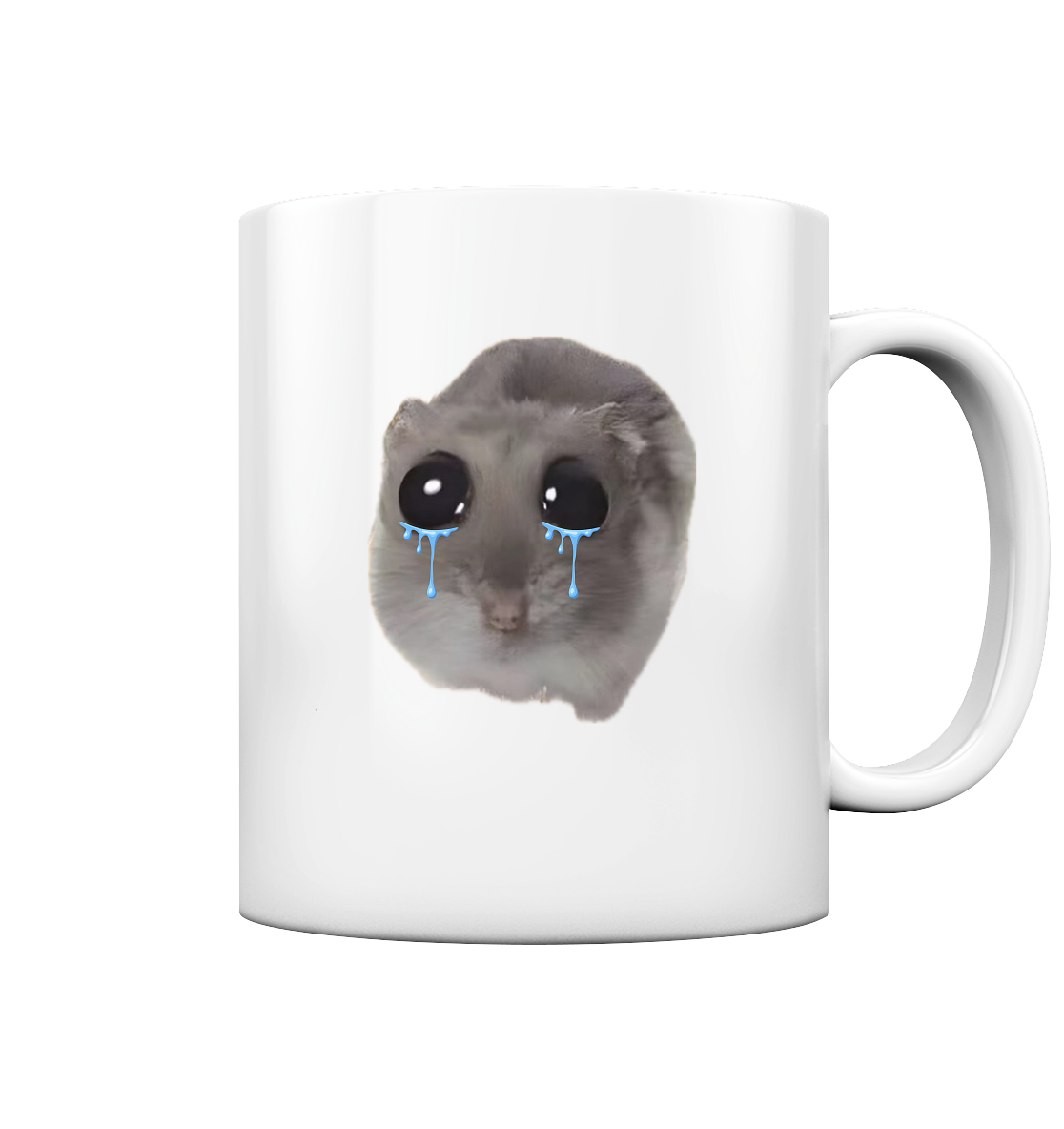 Sad Hamsti - Tasse glossy (einseitiger Druck)