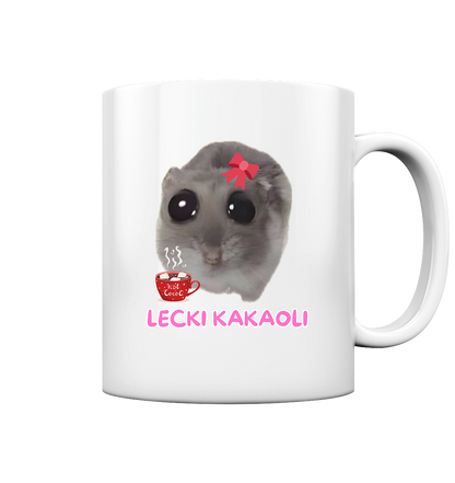Lecki Kakaoli Hamsti mit Schleife - Tasse glossy