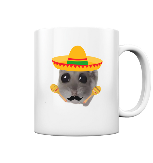 Mexiko Hamsti - Tasse glossy (einseitiger Druck)