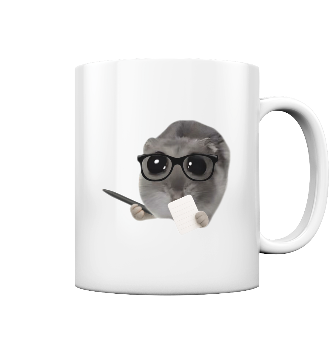 Therapeuti Hamsti mit Notizblock - Tasse glossy