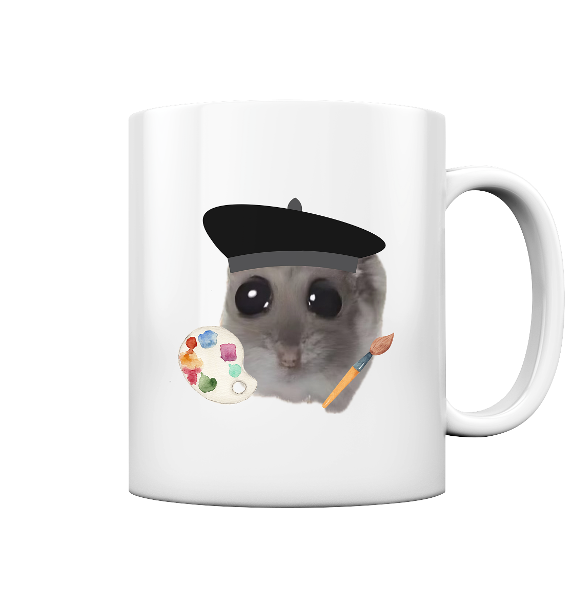 Künstler Hamsti - Tasse glossy (einseitiger Druck)