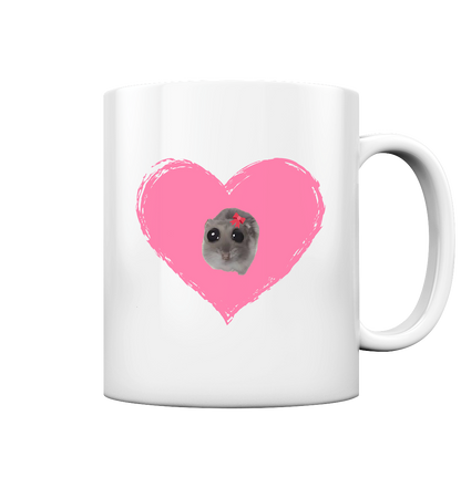 Herz Hamsti - Tasse glossy