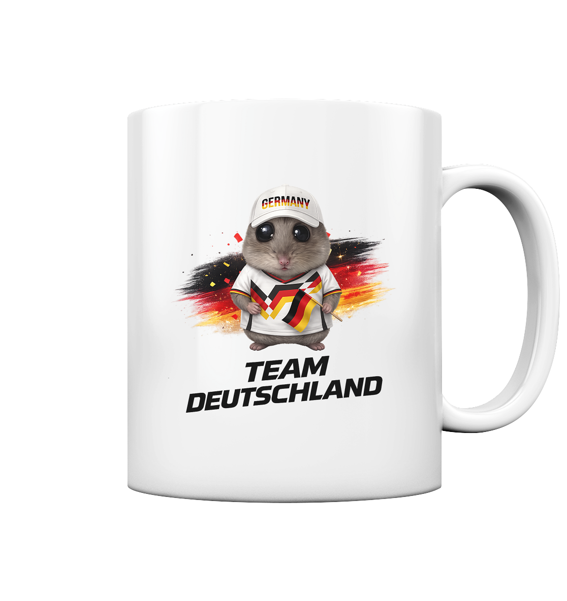 Hamsti - Team Deutschland Fan Shirt - Tasse glossy